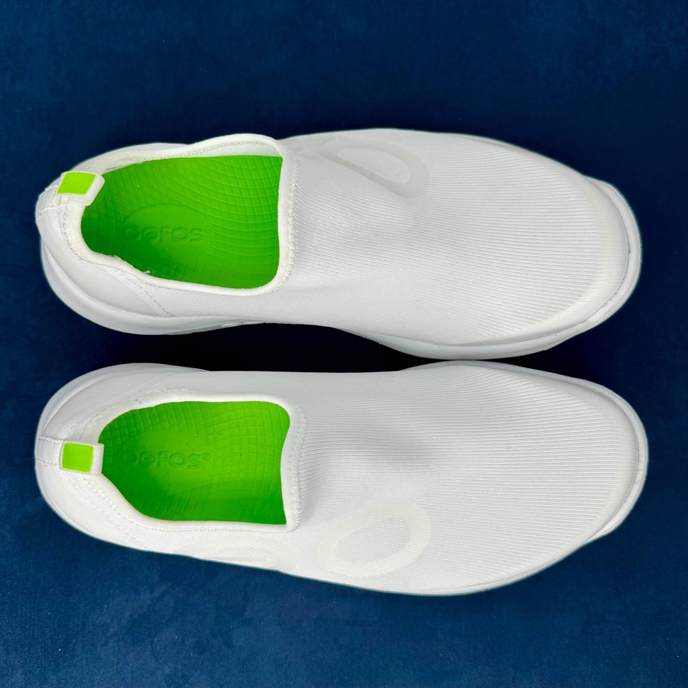 OOFOS OOmg Sport Low White Recovery Shoes Women's 10 EU 41 Slip On Sneaker - Picture 6 of 10